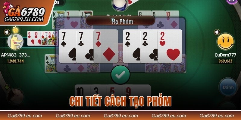 Chi tiết cách tạo phỏm