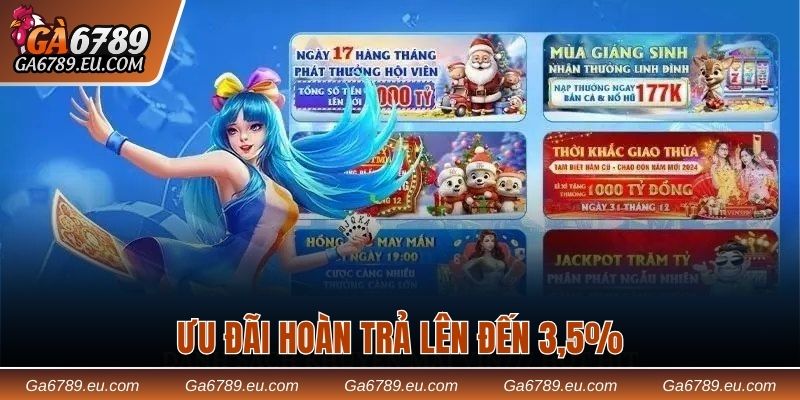 Cược thỏa thích với khuyến mãi Ga789 hoàn trả 