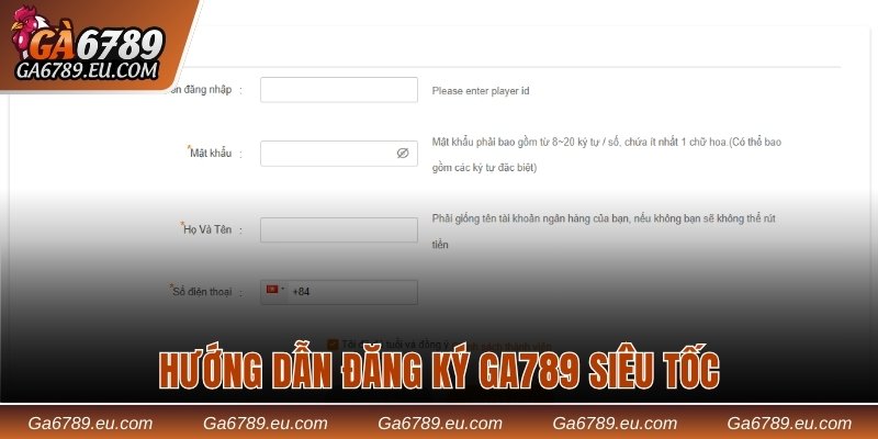 Hướng dẫn đăng ký Ga789 siêu tốc