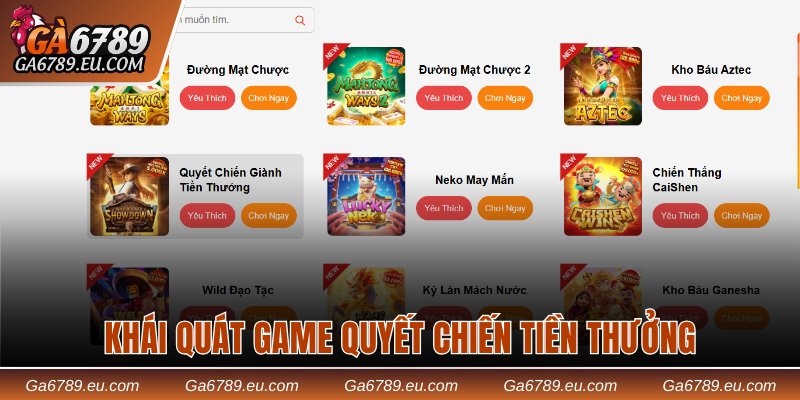 Khái quát game Quyết Chiến Tiền Thưởng